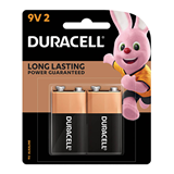 Duracell Alkaline 9V Battery 2 Pack